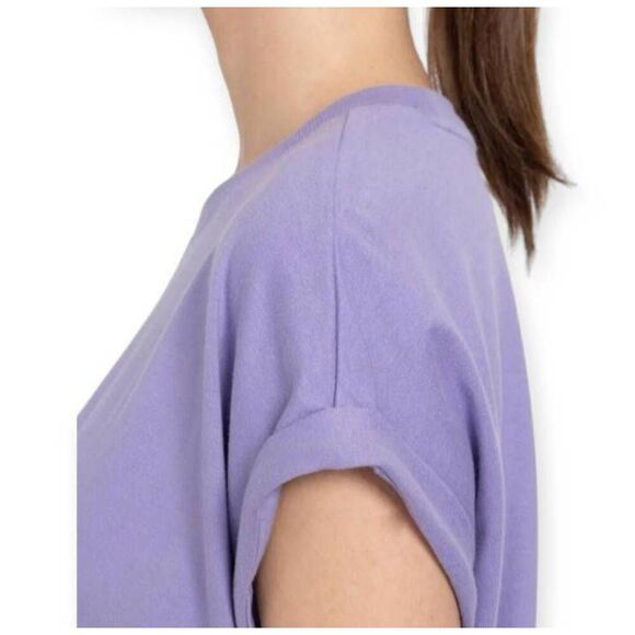 ADIDAS ORIGINALS TREFOIL CROPPED T-SHIRT PURPLE SZ.XL EUC. - Picture 3 of 8